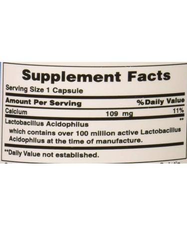 Puritan's Pride Probiotic Acidophilus Tablets - 100 Count | Digestive Health Support - Buy Online on GoSupps.com