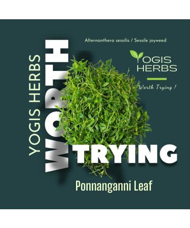 YOGIS HERBS Ponnanganni Capsules (Joyweed/Alternanthera sessilis) 100% Natural Herbal Supplement for Hair Health Eye Care Skin Glow and Detox Support 90 Veg Capsules - Buy Online on GoSupps.com