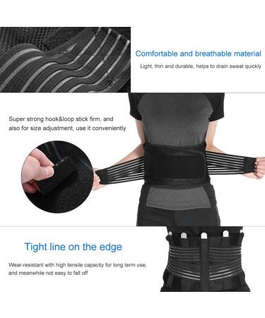 Back Support Lumbar Belt | Relief for Low Back Pain & Injury Prevention | Adjustable & Breathable Mesh Panels (L - Buy Online on GoSupps.com