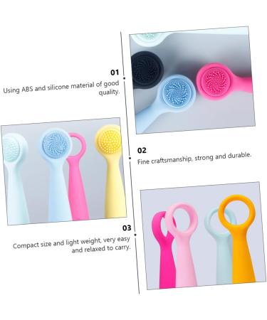 DOITOOL 1pc Cleaner Oil Cleanser for Face Cleansing Wand Silicone Facial Electric Electric Facial Exfoliator Facial Cleaning Device Silicone Facial Cleaning Tool Pores - Buy Online on GoSupps.com