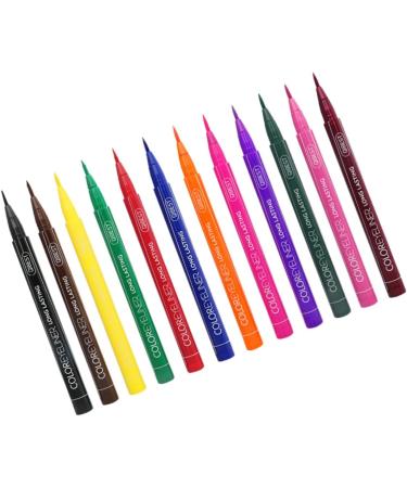 FOMIYES 24 Pcs Waterproof Liquid Eyeliner Eyeline Liquid Pencil Liquid Eyeliner Pencil Set Painted Makeup 1 count (Pack of 1) As Shownx2pcs - Buy Online on GoSupps.com