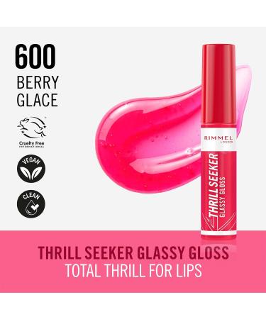 Rimmel London Thrill Seeker Glassy Gloss Lip Gloss - 600 Berry Glace - Buy Online on GoSupps.com