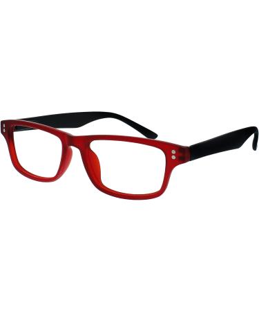 UV Reader Rubberized Glasses for Myopia - Red & Black -2.00 Diopters | International Shipping - Buy Online on GoSupps.com