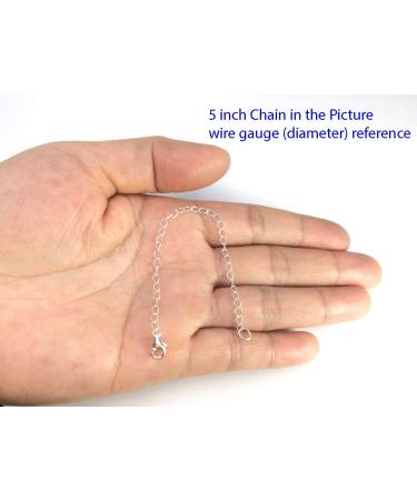 Adabele 925 Sterling Silver 2 Chain Extender | Removable Adjustable Extension for Necklace Anklet Bracelet - SS303-2 - Buy Online on GoSupps.com