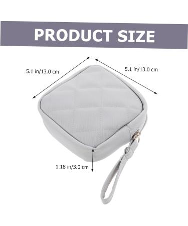 Lurrose Mini Makeup Kit Bag - Reusable Tampon Holder & Period Pocket for Women | Practical & Multifunctional 13x13cm - Buy Online on GoSupps.com