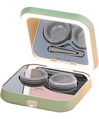 Portable Contact Lens Cleaning Case & System | 360-Degree Cleaner with LED Mirror & Tweezers - Deep Clean & Multicolor Options - Buy Online on GoSupps.com