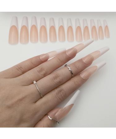 ALLKEM XXL Ballerina French Soft Gel Full Cover Nails - Premium Quality & Long-Lasting - Buy Online on GoSupps.com
