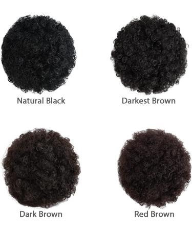 YAMEL Afro Puff Drawstring Ponytail Medium Bun - Natural Black Synthetic Hair Piece for Black Women - Buy Online on GoSupps.com