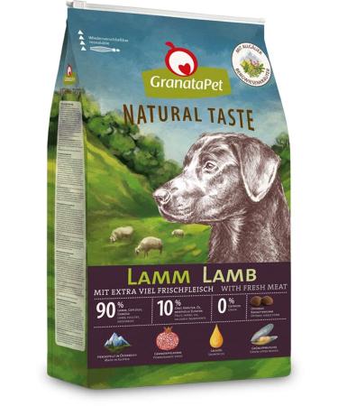 Granapet natural button lamb 12 kg dry food for dogs dog food without grain & without sugar additives sole feed for adult dogs single lamb 12 kg (1 Pack)