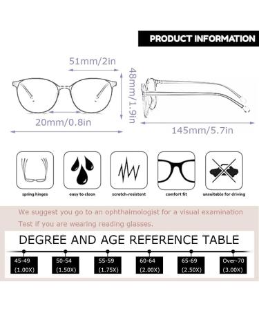 3 Pack Blue Light Blocking Reading Glasses for Men & Women - Lightweight Square Frame 150x Purple - Protect Your Eyes - Buy Online on GoSupps.com