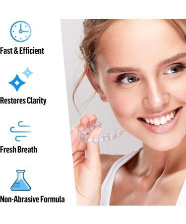 Retainer Cleaning Tablets | 30 Count Fresh Braces & Denture Cleaner | Effective Mouth Protection - Buy Online on GoSupps.com