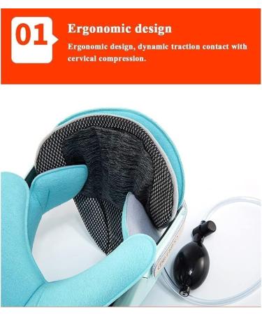 Buy SSSDLZEQ Cervical Retractor Neck Support - Adjustable Inflatable Neck Brace for Spinal Care | International Shipping - Buy Online on GoSupps.com