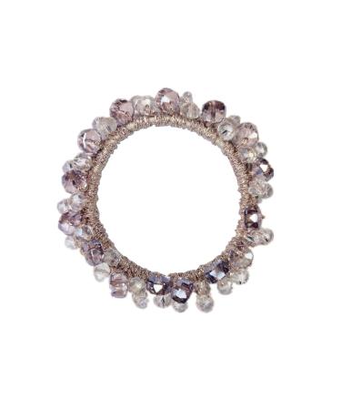 5 Pcs Rhinestone Hair Ties - Crystal Hair Bands for Women and Girls - 2.8 Inch Two-tone Crystal Color - Pack of 5 - Buy Online on GoSupps.com