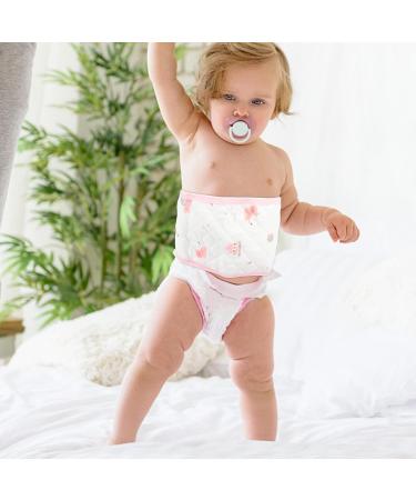 Adjustable 3Pcs Baby Belly Band | Cotton Umbilical Cord Design | Pink Baby Abdominal Binder - Buy Online on GoSupps.com