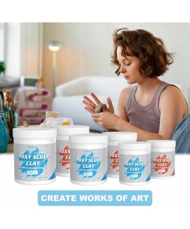 OAIEGSD Epoxy Sculpt Clay for Sculpting A & B - White - 8 Oz. - Buy Online on GoSupps.com