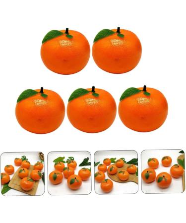 COOPHYA Kitchen Fruit 5pcs Orange Model Toddler Toy Home Accessories Artificial Fruits Fake Fruit Model Kids Toy Simulation Oranges Models Photo Props Child Plastic High Simulation - Buy Online on GoSupps.com