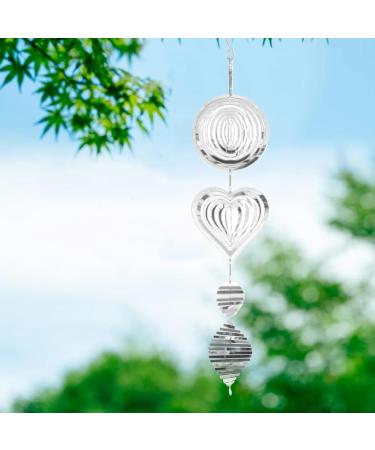 Chimes Bird Deterrents for Outside Reflective 3D Metal Hanging Wind Spinners with 360 Rotating Hook Mirror Surface Bird Scare Devices 3 Panel Wind Spinner - Buy Online on GoSupps.com