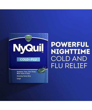 NyQuil Liquicaps 16ct - Fast-Acting Cold & Flu Relief - Buy Online on GoSupps.com