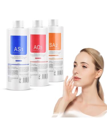 Marfort AS1 SA2 AO3 Aqua Peeling Solution Salon Professional Dermabrasion Facial Special Solutions Skin Care Aqua Peeling Serum For Hydra Facial Dermabrasion Machine 400ml (Set of 3 Bottles) 13.53 Fl Oz (Pack of 3)