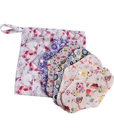 Organic Reusable Menstrual Pad Set - 15 pcs Women's Napkins Panty Liners | Washable and Natural Menstrual Liners - Random Colors | Eco-Friendly Nappy Pad for Women | Pack of 1 - Buy Online on GoSupps.com