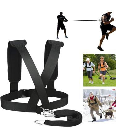 Weight Bearing Shoulder Strap & Resistance Bands | Adjustable Padded Fitness Harness for Effective Workout & Tire Pulling - Buy Online on GoSupps.com