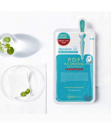 Mediheal P.D.F AC-Dressing Ampoule Mask EX. 10Pack - Acne-Prone Skin Relief & Redness Calming for Oily Skin - Buy Online on GoSupps.com