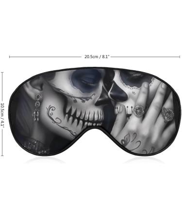 Skull Couple Halloween Sleep Eye Masks - Elastic Strap for Women and Men - Buy Online on GoSupps.com