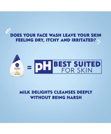 Nivea Milk Delights Face Wash with Fine Gramflour for Oily Skin - 50ml | Buy Online Internationally - Buy Online on GoSupps.com