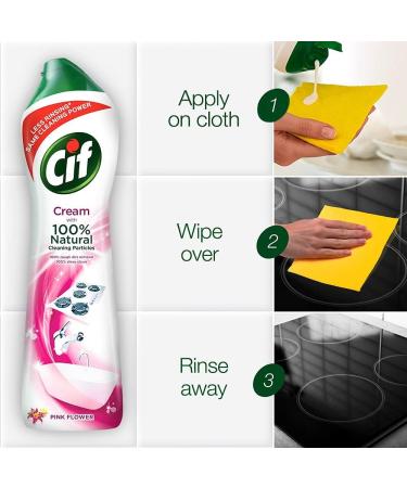 Cif Pink Flower Multi-Purpose Surface Cleaner Cream 500g | Trusted International Shipping - Buy Online on GoSupps.com