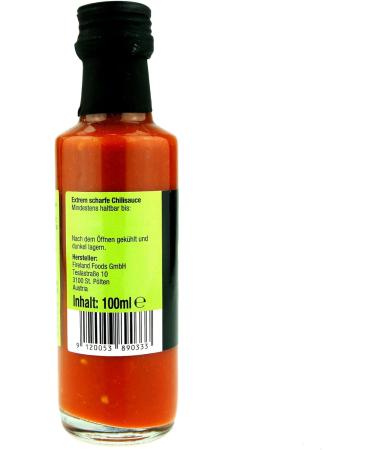Fireland Foods - Sauce chaude Gaboon - Avec le piment le plus fort du monde - Carolina Reaper et Moruga - 100ml - Buy Online on GoSupps.com