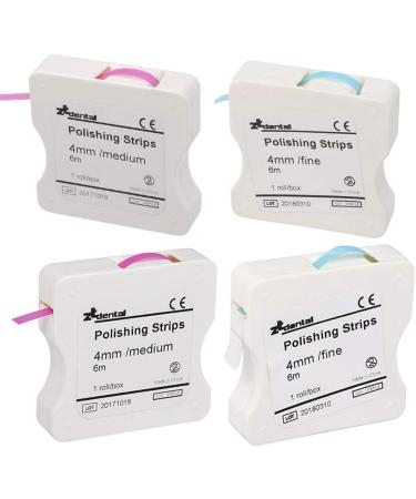 GCDN Dental Polishing Brush Stripes - 1 Roll Coarse Interdental Oral Care Tool for Whiter Teeth - 4mm Grinding Plaster & Care - Pink 50 m - Buy Online on GoSupps.com