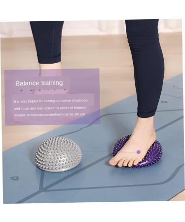 Collbath Durian Ball Yoga Massage Device - Foot Massager & Home Accessories for Muscle Training | Creative Semicircle Design - 16x16x8cm Purple - Buy Online on GoSupps.com