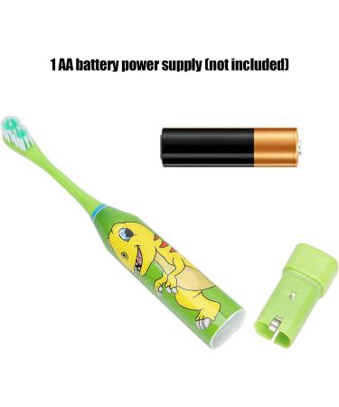 Kids Electric Toothbrush - Cartoon Pattern, Light Green - Oral Care for Children - Buy Online on GoSupps.com
