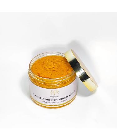 MMBeauty Turmeric Brighten Body Scrub Exfoliating Formula for Smooth Skin 16.9oz/500g