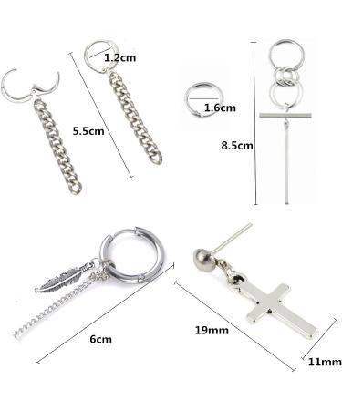 PPX Earrings Set 6 Pieces Kpop Bangtan Boy Jimin Chain Drop Earrings in Transparent Box - Korean Fashion Jewelry - Buy Online on GoSupps.com