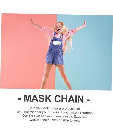 Beaupretty 2pcs Anti-Lost Masks Chain | Clothes Rack Beads for Kids | European & American Acrylic Design - Buy Online on GoSupps.com