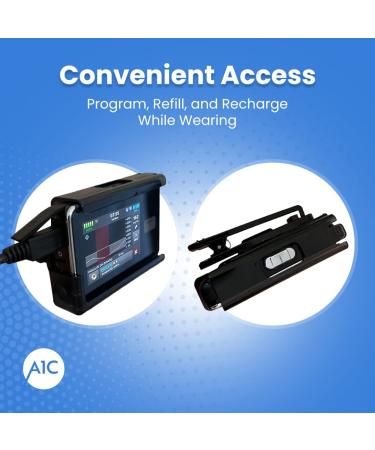 Insulin Pump Case for T-Slim Diabetes Pump - Secure Positive Lock & 360 Rotation - Enhanced Reliability - Easy Program, Refill & Recharge - Clip Holder Design - Buy Online on GoSupps.com