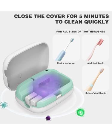 AISHUJIE Mini Toothbrush Case for Home, Travel, and Camping - 99.9% Cleaning Effect - Fits Most Toothbrush Types & Sizes (White) - Buy Online on GoSupps.com
