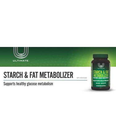 Ultimate Starch and Fat Metabolizer 90 vegetarian capsules White Kidney Bean Extract Green Tea Extract Chromium Gymnema Extract BioPerine Supports Healthy Glucose Metabolism - Buy Online on GoSupps.com