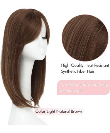 18 Natural Straight Hair Topper for Women | Light Brown | Extra Volume and Coverage | Super Soft Feel | Thinning Hair Solution - Buy Online on GoSupps.com