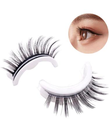Self Adhesive Eyelashes Waterproof Thick False Lash Reusable Long Fluffy Eyelashes 1Pair. Long Style - Buy Online on GoSupps.com