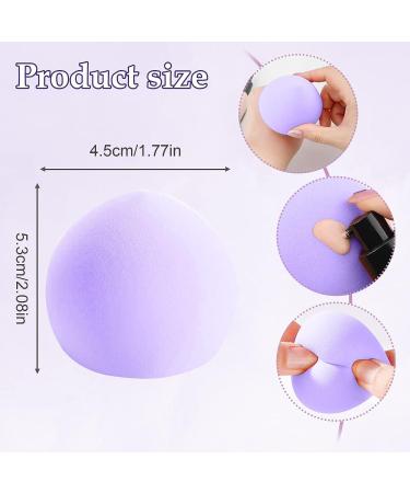 DOKLY Makeup Sponge Set 4 PCS Beauty Blender Sponge Makeup Foundation Sponge Ultra Soft Flawless for Liquid Creams and Powders (Purple) - Buy Online on GoSupps.com