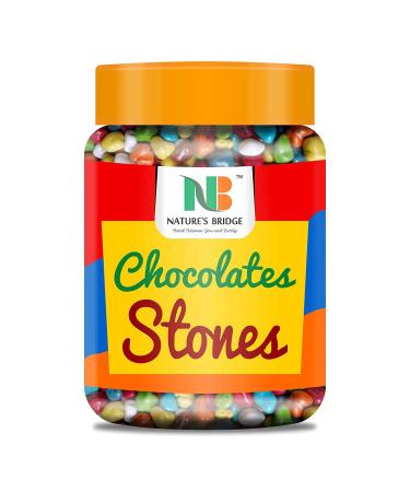 Nature's Bridge Stone Chocolate Munchies Jar Pack 450 Gm/Rock Shaped Chocolate Gem s/Stone Candy_Packing May Vary