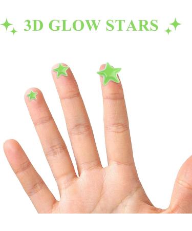 Glow in The Dark Stars Decals 633 Pcs - Luminous Dot 3D Starry Stickers for Ceiling and Wall Decor - Kids Bedroom Green - Buy Online on GoSupps.com