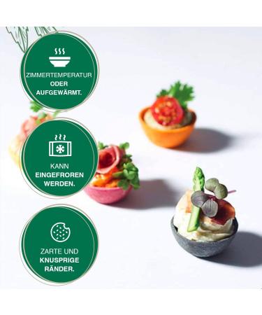 CROC'IN Neutral Tartlet Shells Edible Appetizer Or Dessert Cups Mini Pastry Cases - 60 Pieces - Buy Online on GoSupps.com
