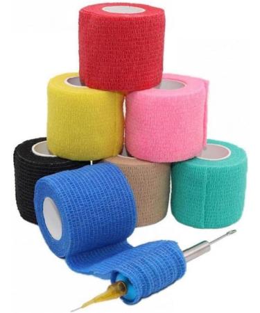 Self Adhesive Elastic Bandage Wrap - Cohesive Stretch Tape for Sports & Fitness | Ideal for Ankle Support & Athletic Performance - Buy Online on GoSupps.com