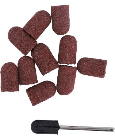 BOROCO Nail Drill Block - 10 Piece Set of Grinding Caps for Professional Manicure & Pedicure Tools - Special Head Polishing & Sanding Cap (7x13cm) - Perfect for Electrical Nail Files - Buy Online on GoSupps.com