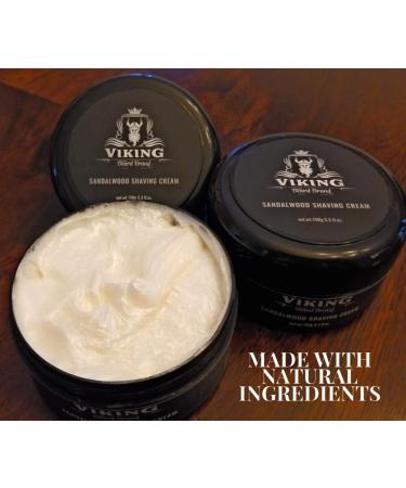 Shaving Cream for Men - Best Shave for Sensitive Skin - Viking Beard Brand - 5.3 oz - Buy Online on GoSupps.com