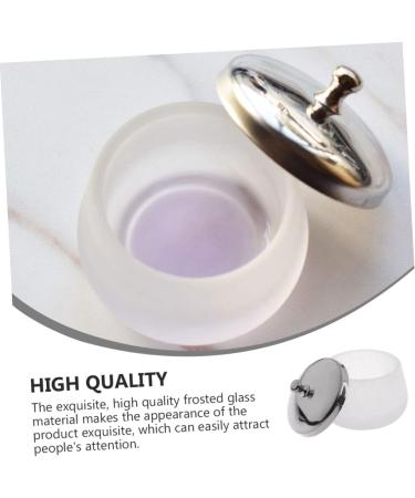 VALICLUD Gobelet Rond Verre D poli pour Dissolvant Vernis Ongles Contenant Liquide pour Manucure Blanc - Buy Online on GoSupps.com