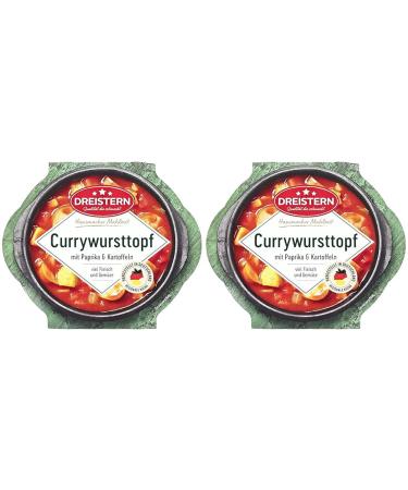 Dreistern Currywurst With Paprika And Potatoes 400 G (Pack of 2) 400 g (Pack of 2)